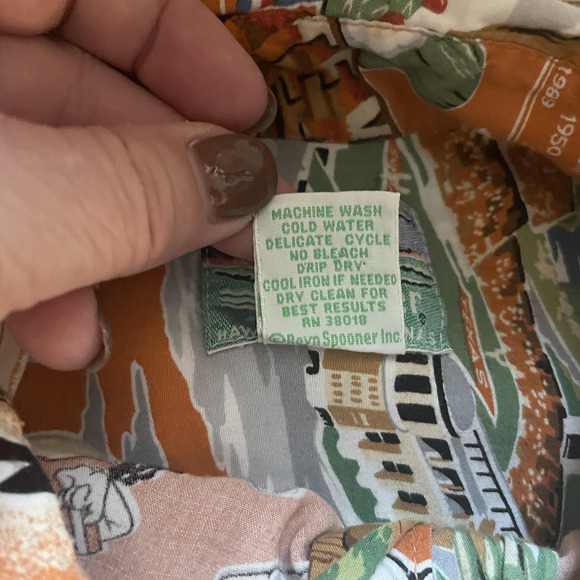 Vintage 90s Reyn Spooner UT Longhorns Shirt Men XL Orange NCAA Football Hawaiian - Picture 9 of 13